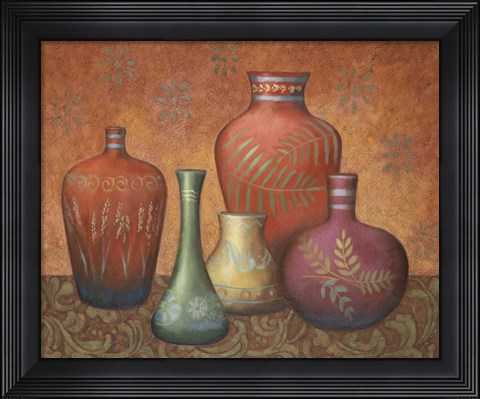 Framed Vases 6 Print