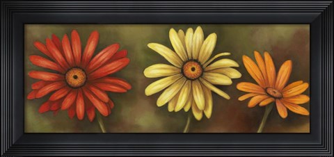 Framed Summer Blossoms 4 Print