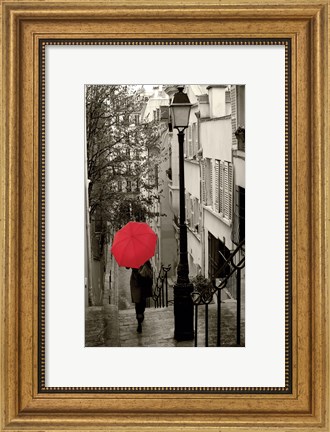 Framed Paris Stroll II Print