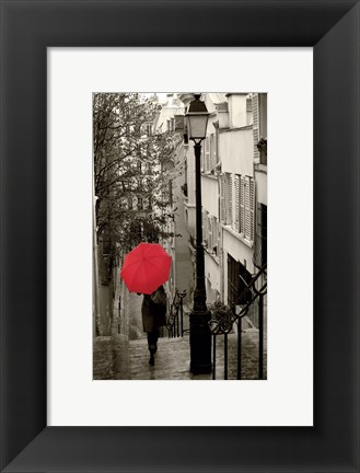Framed Paris Stroll II Print