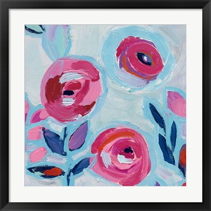 Framed Wall Flower III Print