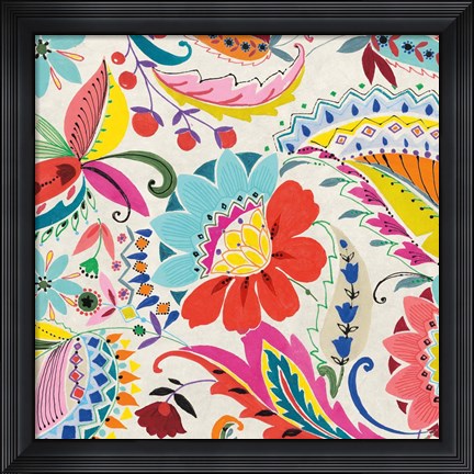 Framed Boho Paisley II Print