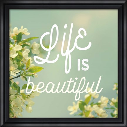 Framed Spring Beauty I Square Print