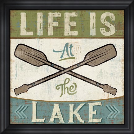 Framed By the Lake I Print