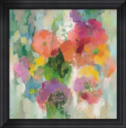 Framed Colorful Garden II Print