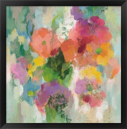 Framed Colorful Garden II Print