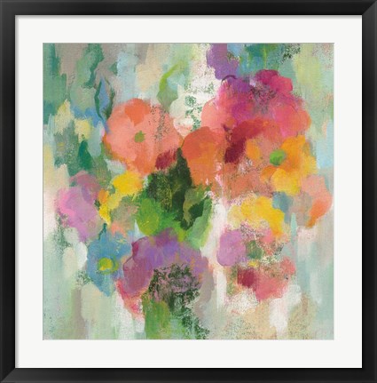 Framed Colorful Garden II Print