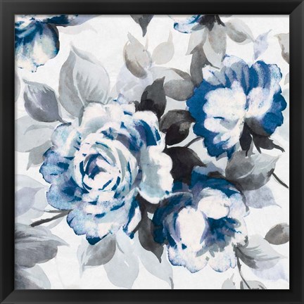 Framed Scent of Roses Indigo III Print