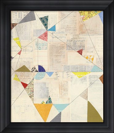 Framed Geometric Background II Print