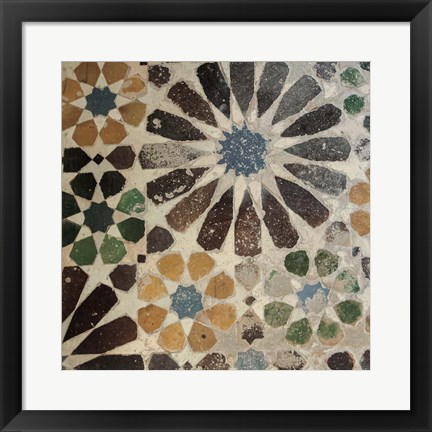 Framed Alhambra Tile III Print