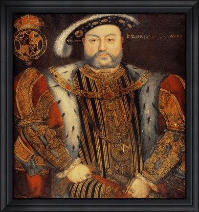 Framed Portrait of Henry VIII E Print