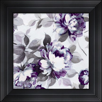 Framed Scent of Roses Plum II Print