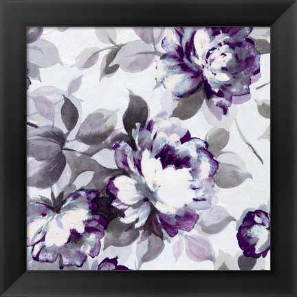 Framed Scent of Roses Plum II Print