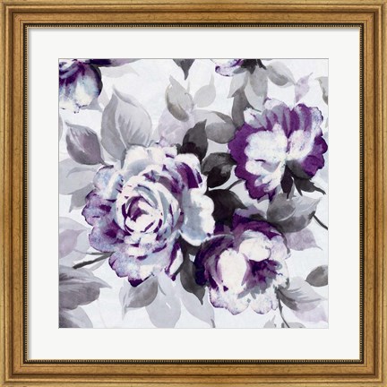 Framed Scent of Roses Plum III Print