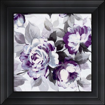 Framed Scent of Roses Plum III Print