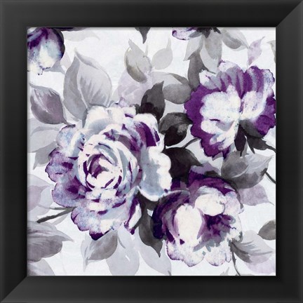 Framed Scent of Roses Plum III Print