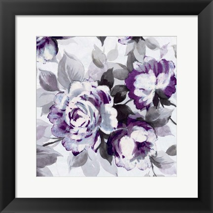 Framed Scent of Roses Plum III Print