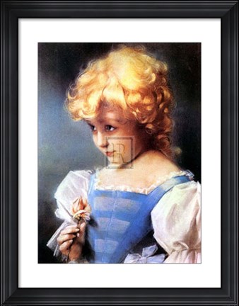 Framed Coy Look Print