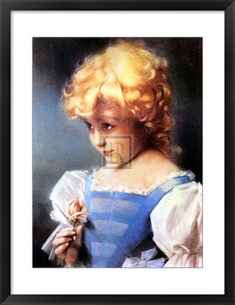 Framed Coy Look Print