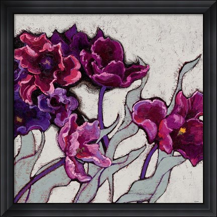 Framed Ruffled Tulips Print
