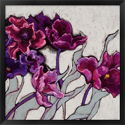 Framed Ruffled Tulips Print