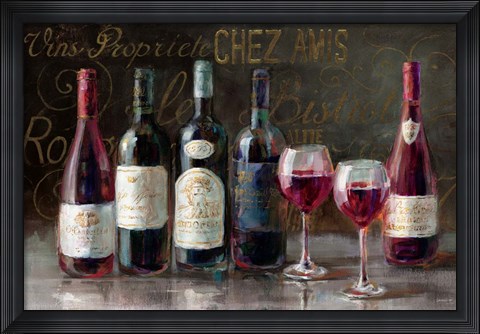 Framed Bistro Reds Print