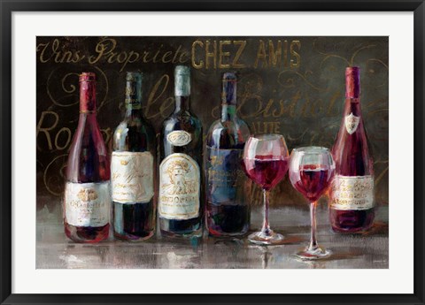 Framed Bistro Reds Print