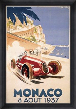 Framed Monaco August Print