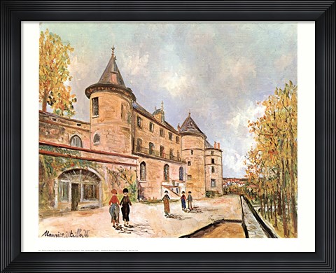Framed Chateau De Chastelloux Print