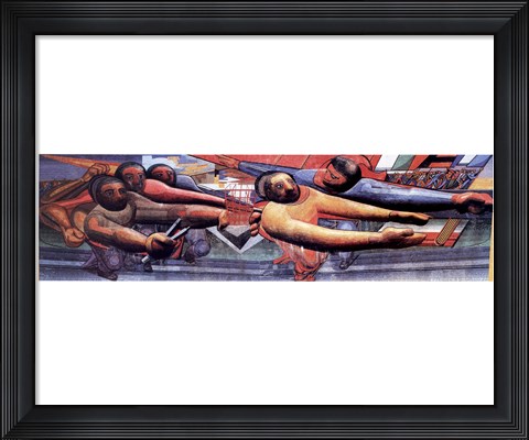 Framed People For University Print