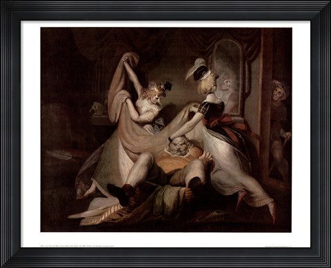 Framed Falstaff In The Washbasket Print
