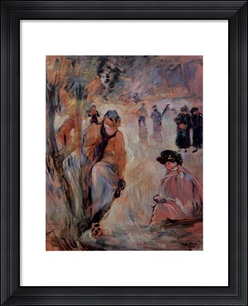 Framed Skating In The Park Print