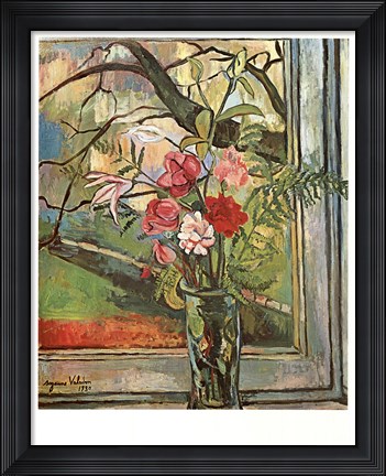 Framed Bouquet Of Flowers Print
