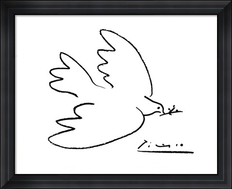 Framed Dove Of Peace Print