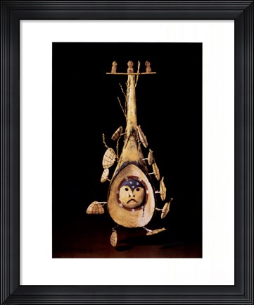 Framed Eskimo Mask Print