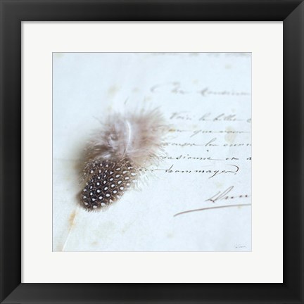 Framed Plume Letters II Print