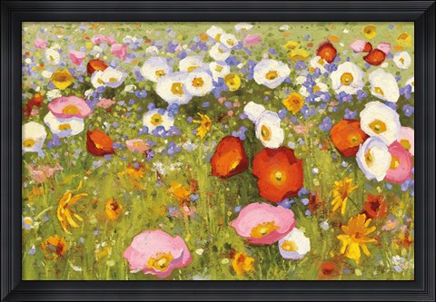 Framed Champ de Fleur III Print