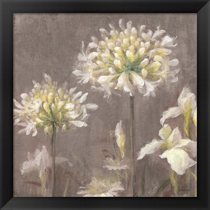 Framed Spring Blossoms Neutral III Print
