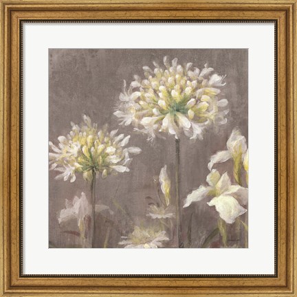 Framed Spring Blossoms Neutral III Print