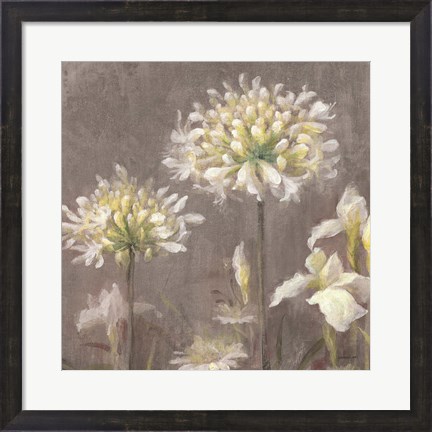 Framed Spring Blossoms Neutral III Print