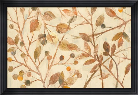 Framed Shimmering I Neutral Print