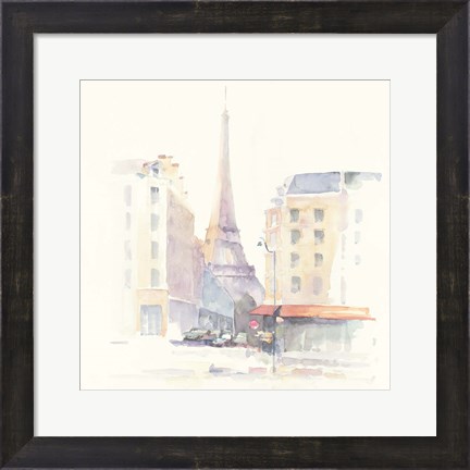 Framed Paris Morning Square Print