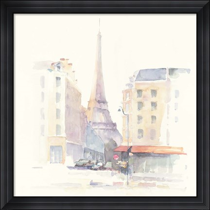 Framed Paris Morning Square Print