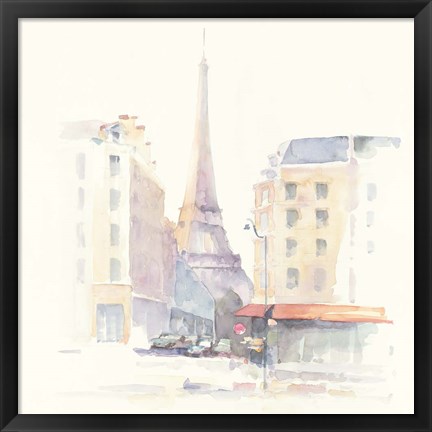 Framed Paris Morning Square Print