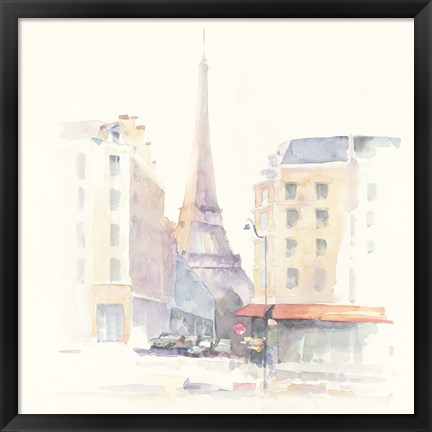 Framed Paris Morning Square Print