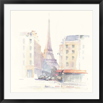 Framed Paris Morning Square Print