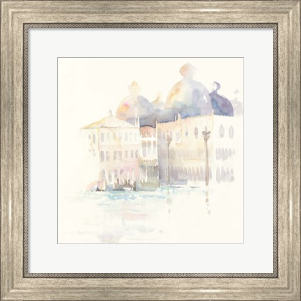 Framed Venice Evening Square Print