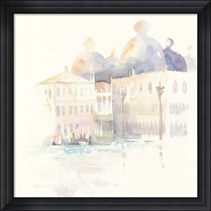 Framed Venice Evening Square Print