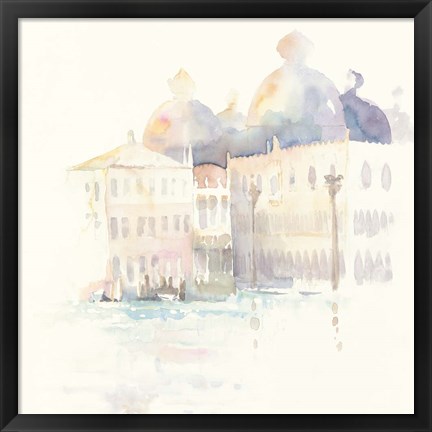 Framed Venice Evening Square Print