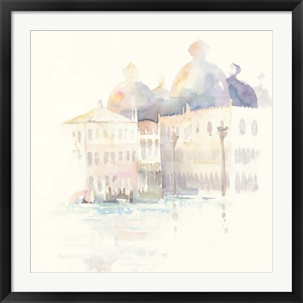 Framed Venice Evening Square Print